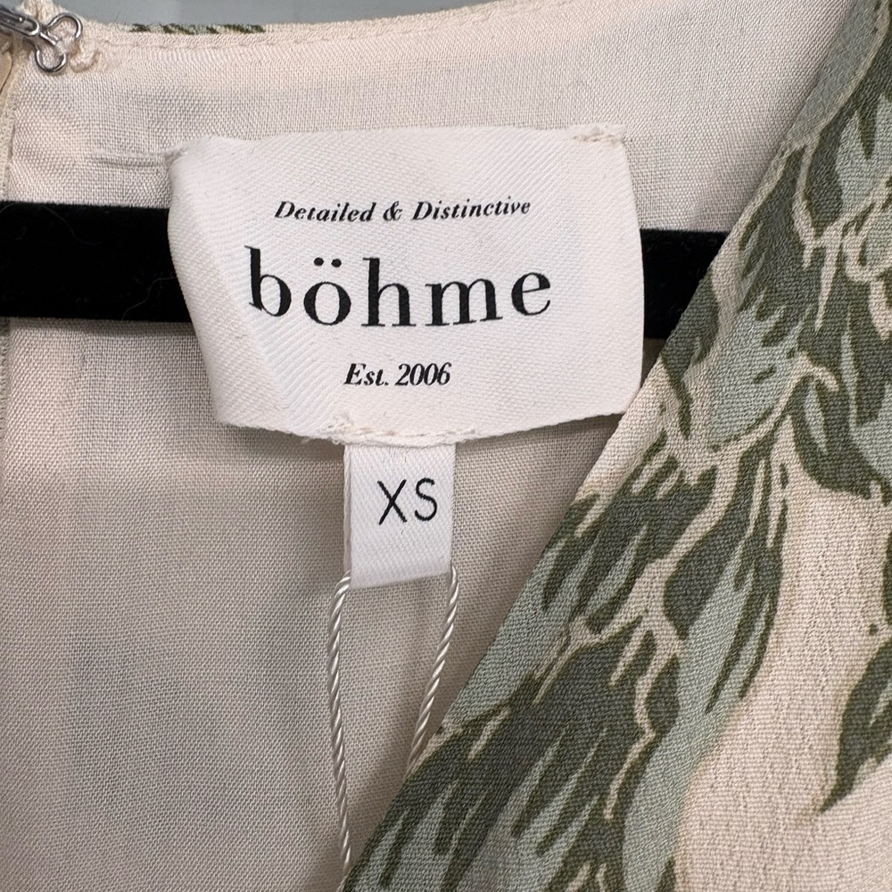 Bohme Green Floral Midi Dress - Picture 9 of 10